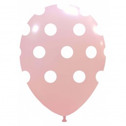 Set 10 Baloane Roz Deschis cu buline