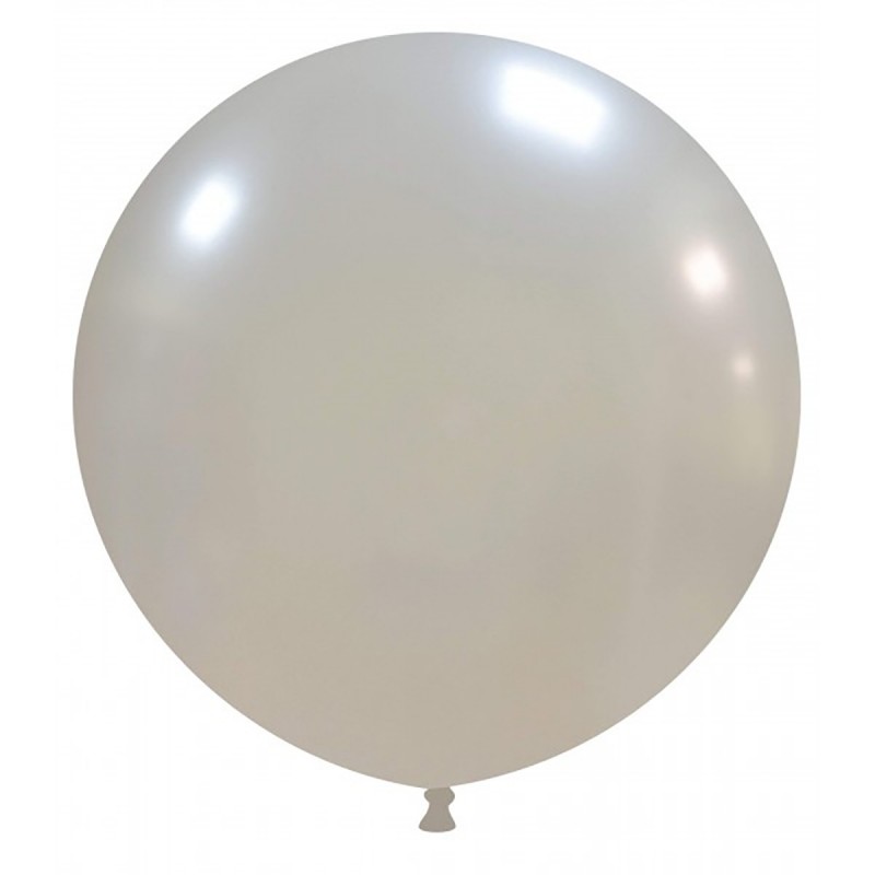 Set 50 Baloane Jumbo Argintii 48 cm