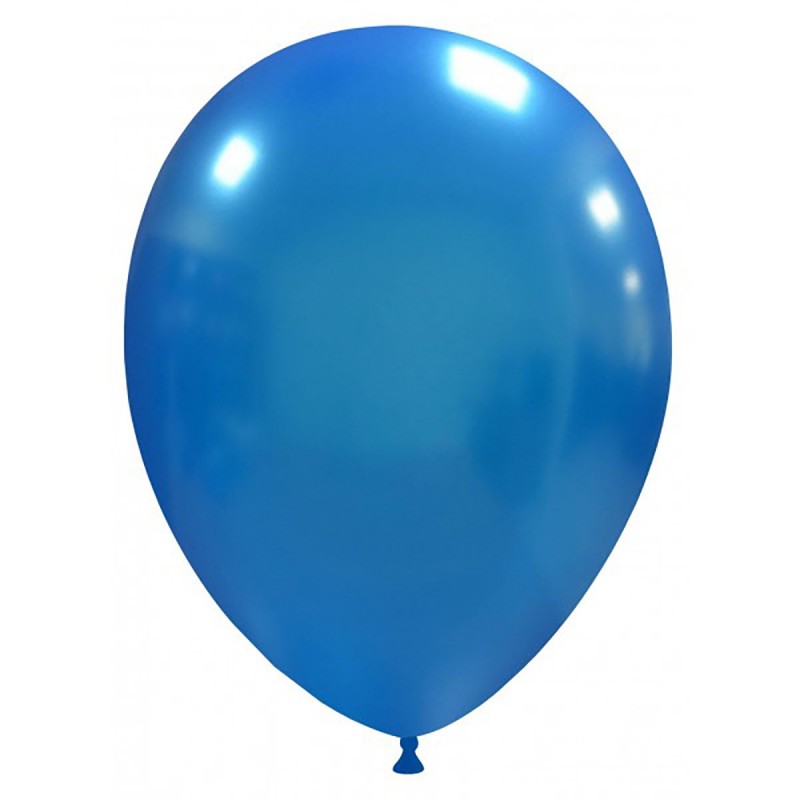 Set 100 Baloane Albastru Inchis Metalizate 26 cm