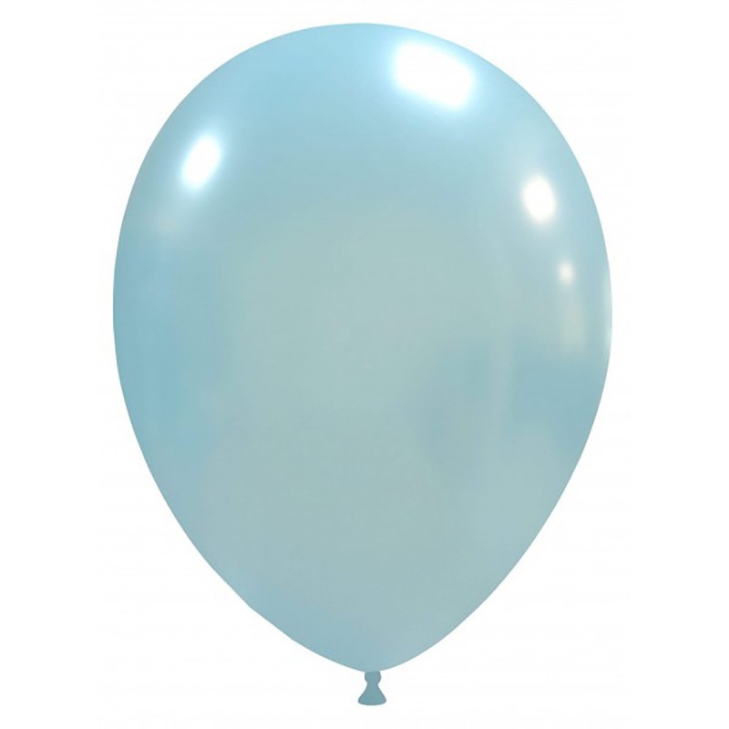 Set 100 Baloane Bleu Metalizate 26 cm