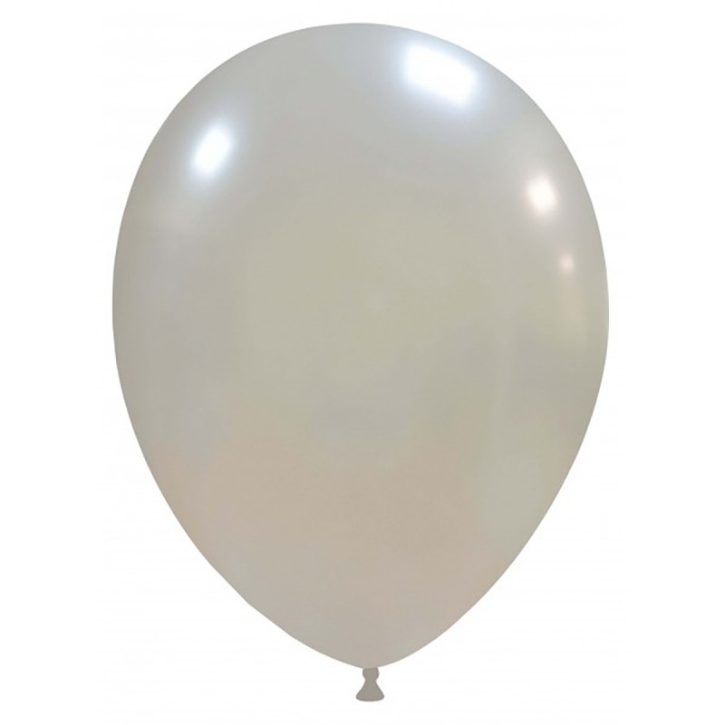 Set 100 Baloane Argintii Metalizate26 cm