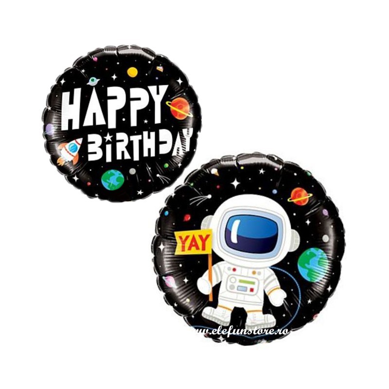 Balon Astronaut Happy Birthday Space