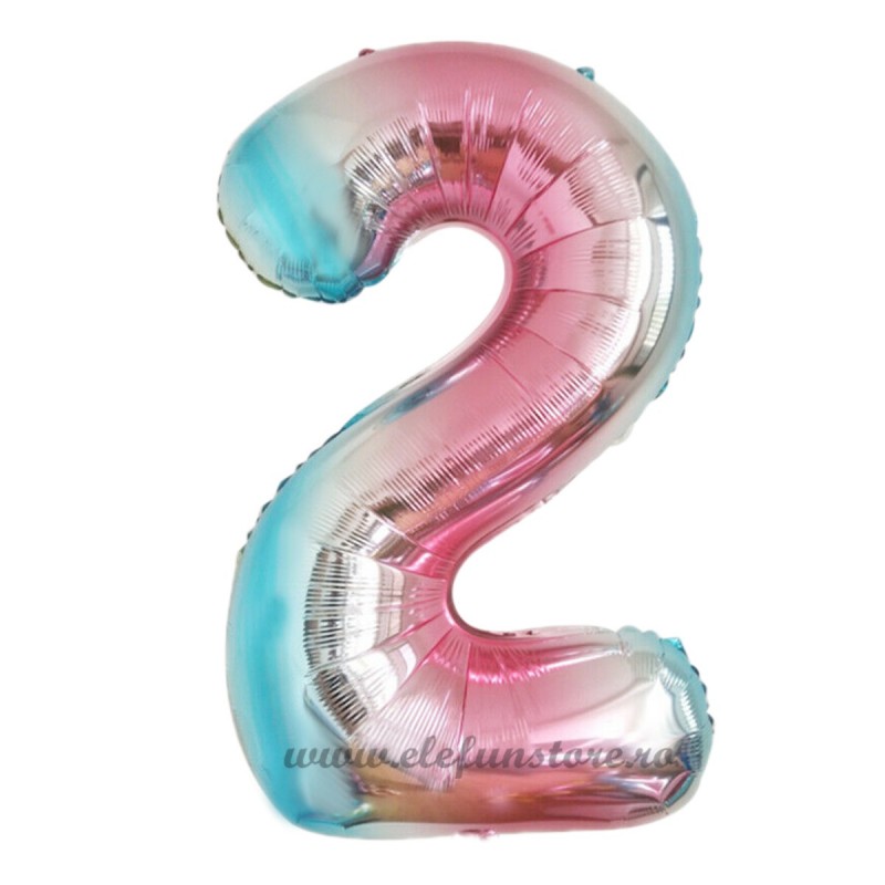 Balon Cifra 2 Degrade 100cm