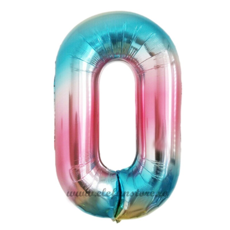 Balon Cifra 0 Degrade 100cm