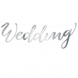 Banner Wedding Argintiu