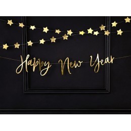 Banner Happy New Year Auriu