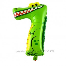 Balon Cifra 7 Crocodil 45 cm
