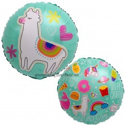 Balon Llama Party Turcoaz