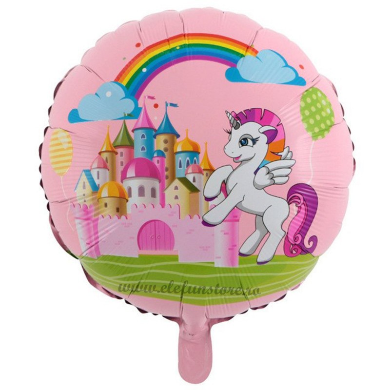 Balon Castelul Unicornilor Roz