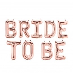 Set Litere Bride To Be 40cm Rose Gold