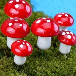 Set 10 Ciupercute Ornamentale 2 cm