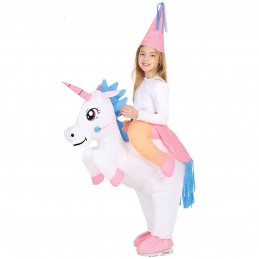 Costum Unicorn Gonflabil copii 7-9 ani