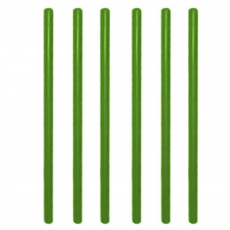Set 6 batoane de silicon verde 7mm * 19cm