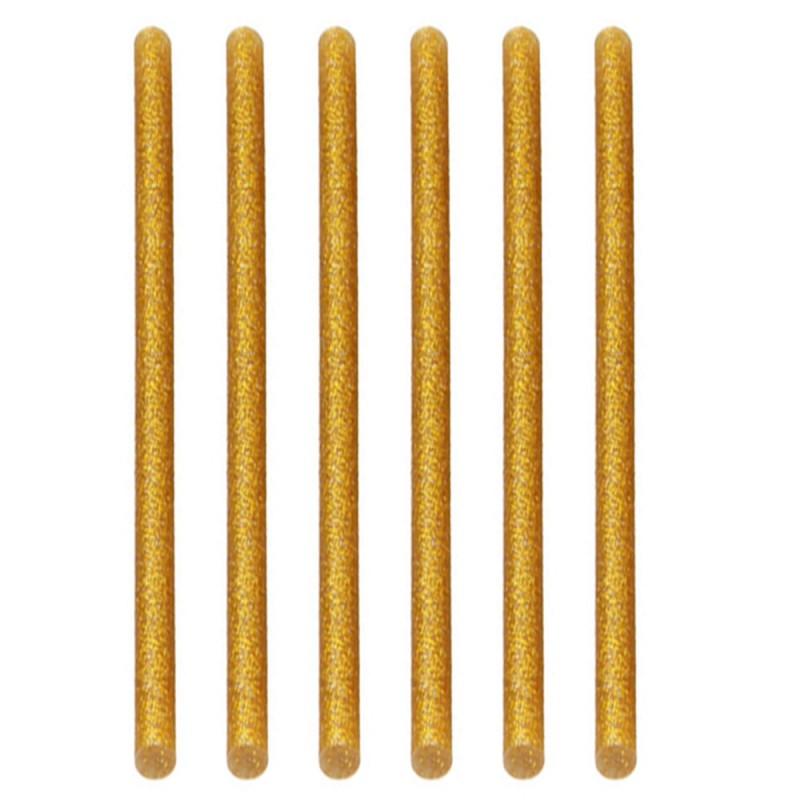 Set 6 batoane de silicon auriu 7mm * 19cm