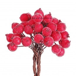 Set 40 Bobite Rosii Frosty Berry 15 cm