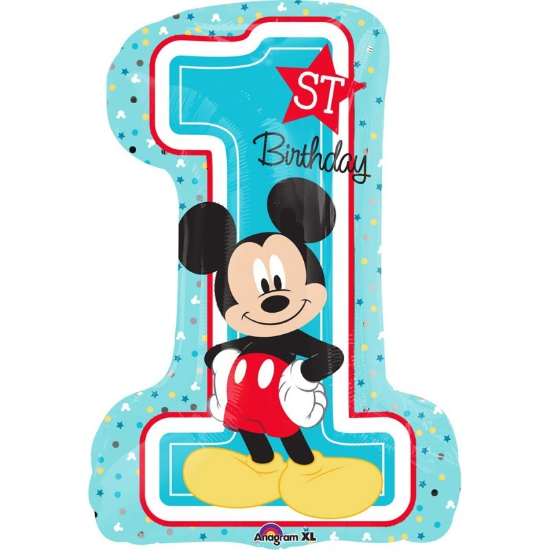 Balon Cifra 1 Mickey Mouse Anagram 71*48 cm