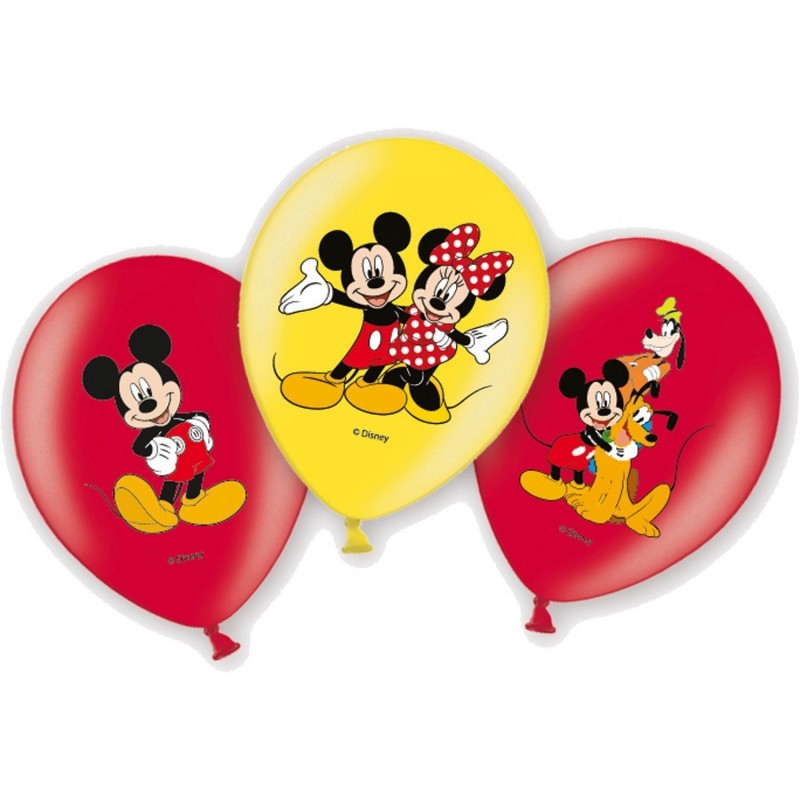 Set 6 Baloane Asortate Mickey Mouse Anagram 28 cm